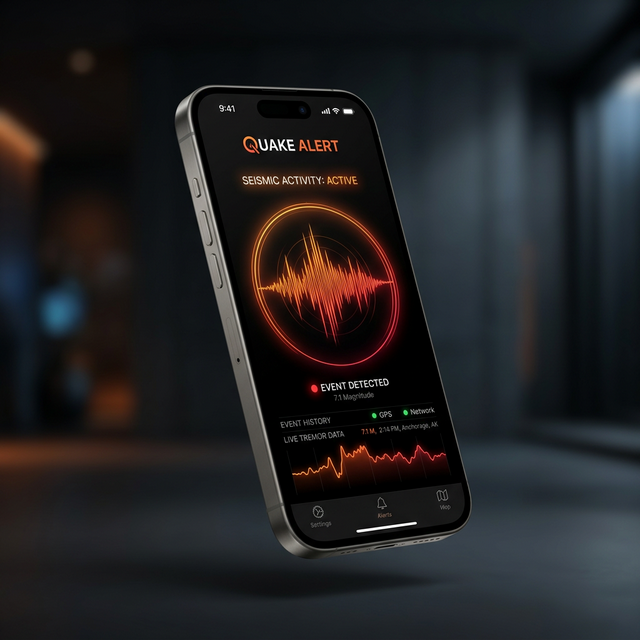 Hızlı Deprem Alarmı uygulamasının iPhone ekran görüntüsü